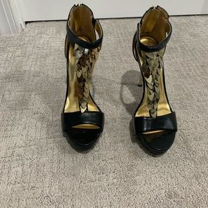 Black & gold stunning sandals